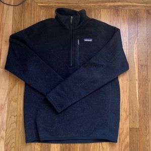 Patagonia Black quarter zip, mens small